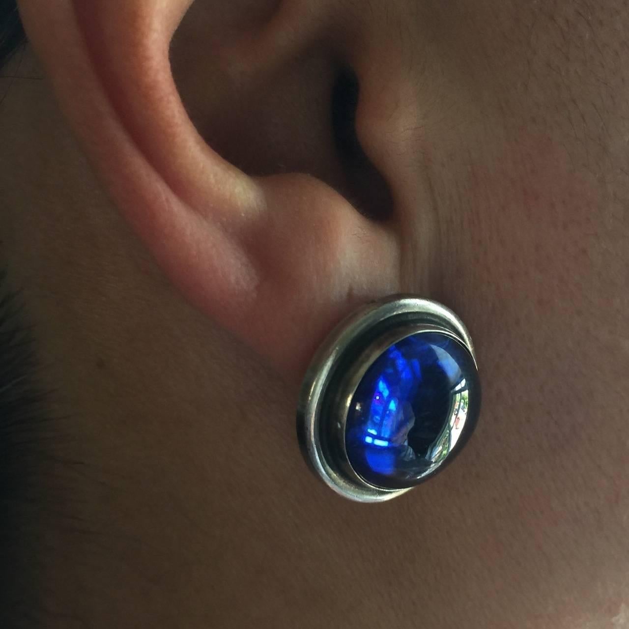 Women's Georg Jensen Sterling Silver Earrings No. 86 by Harald Nielsen