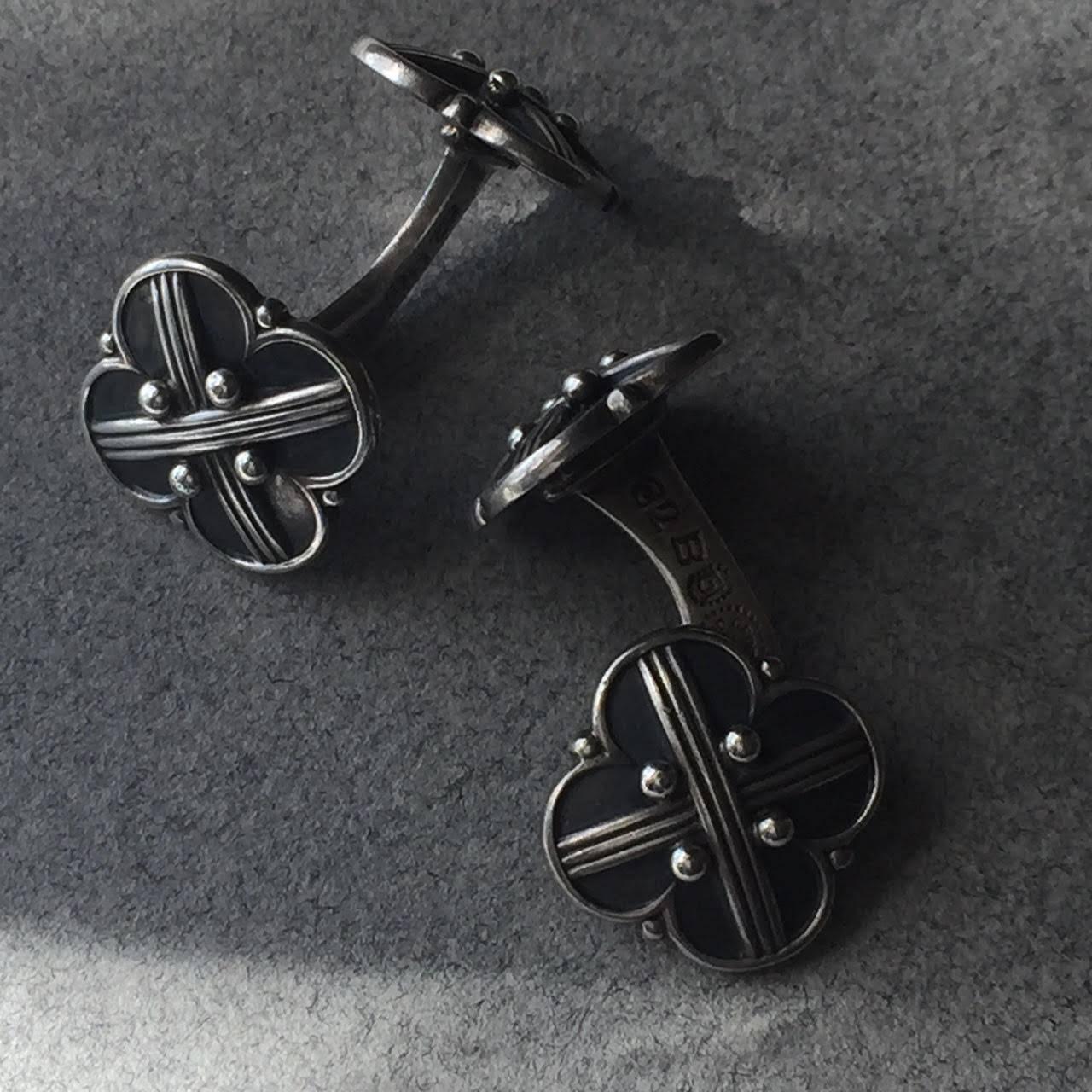 Georg Jensen Art Deco Sterling Silver Cufflinks, No. 62B.

Intricately detailed and in very good condition.