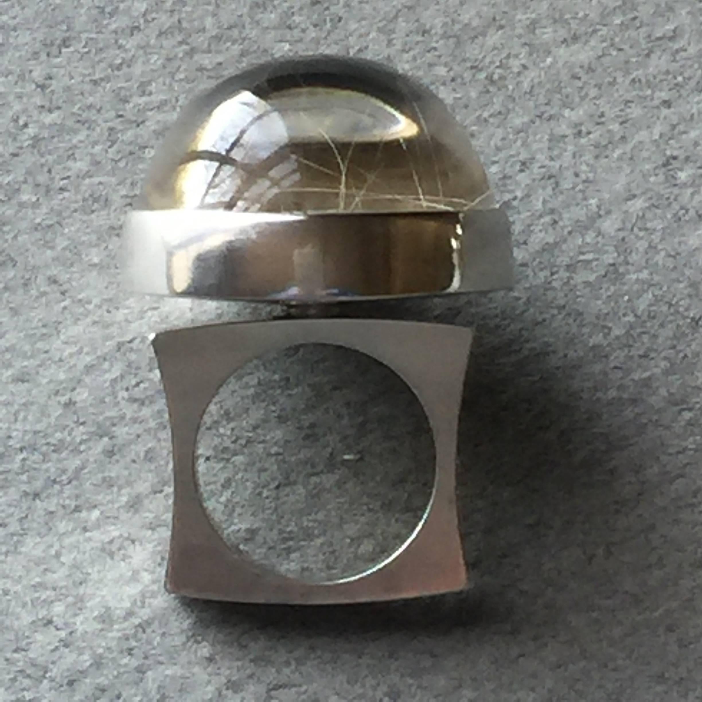 Georg Jensen Sterling Silver Ring No. 169 by Bent Gabrielsen.  In Excellent Condition In San Francisco, CA