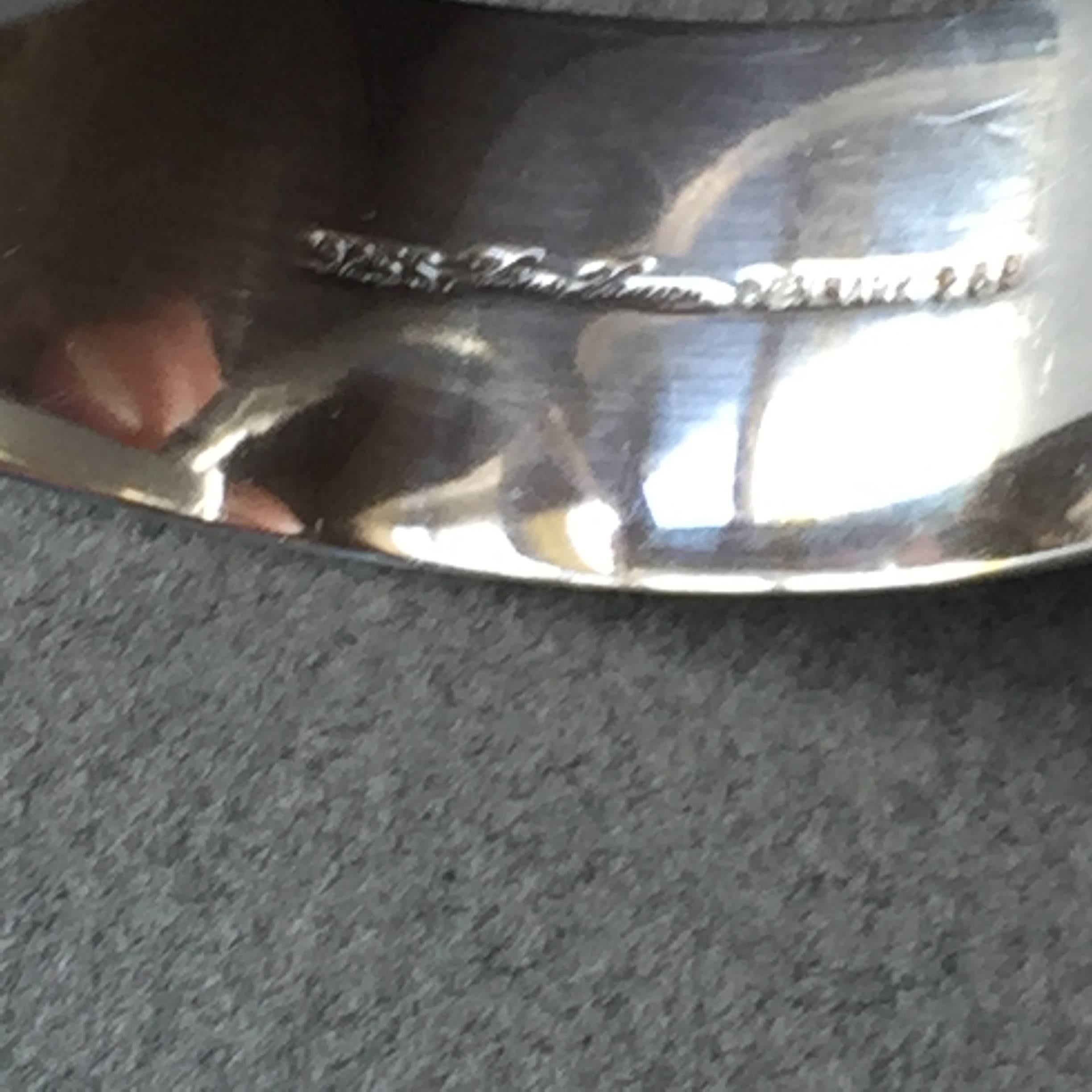 Hans Hansen Sterlingsilber-Ringarmband von gebogenem Gabrielsen im Zustand „Hervorragend“ in San Francisco, CA