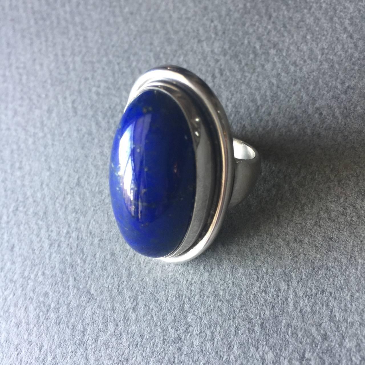 Women's Georg Jensen Lapis Lazuli Ring No. 46E by Harald Nielsen