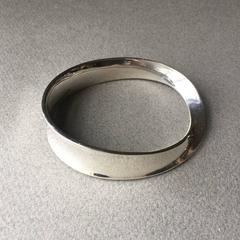 Georg Jensen Sterling Silver "Mobius" Bangle Bracelet, No. 206 by Vivianna Torun