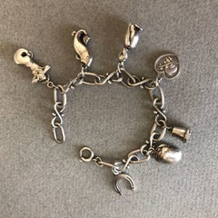 Georg Jensen Sterling Silver Charm Bracelet No. 80