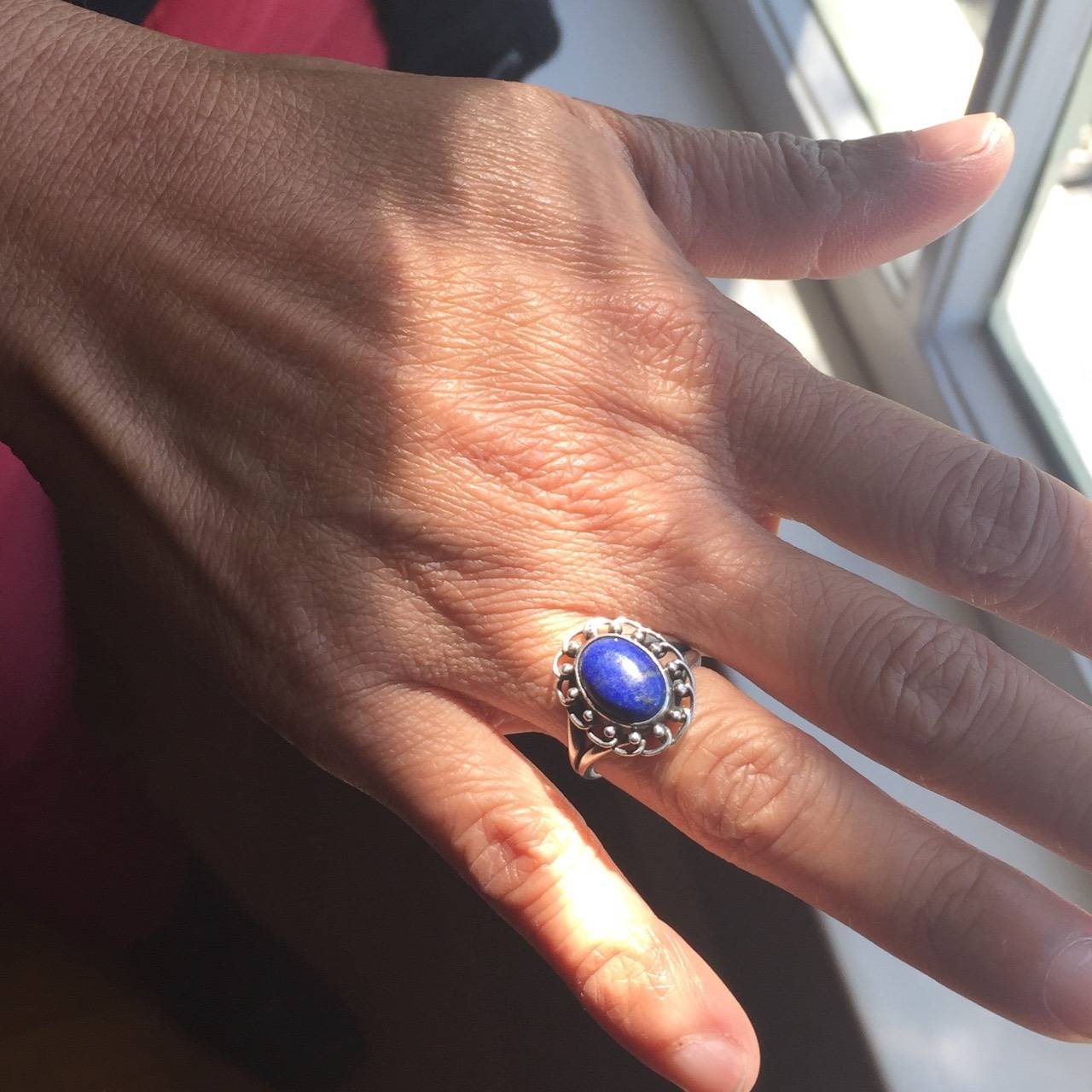 Georg Jensen Ring No. 26 with Lapis Lazuli In Excellent Condition In San Francisco, CA