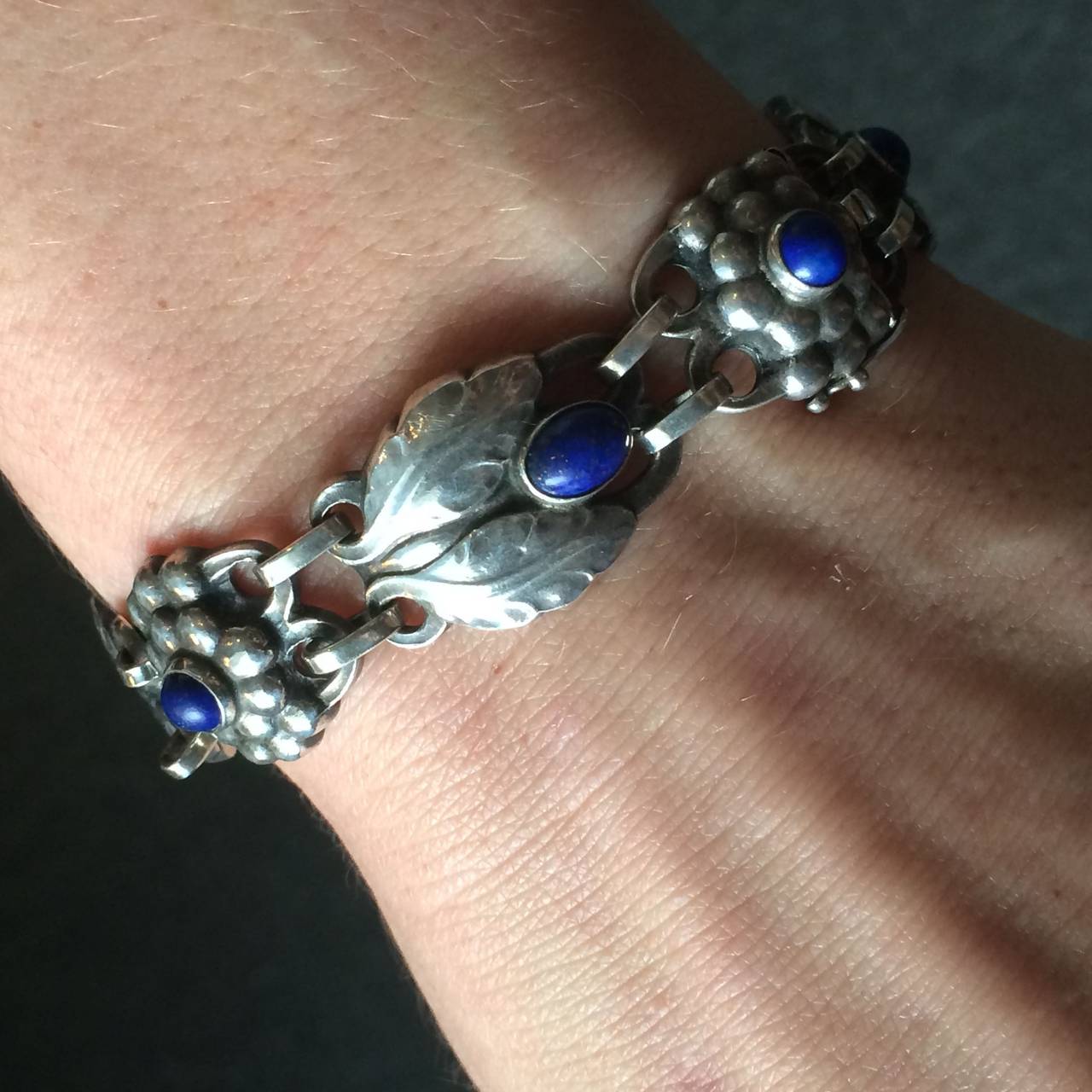 Women's Georg Jensen Bracelet No 3 with Lapis Lazuli