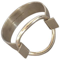 Hans Hansen Modernist Cuff "Ring" Bracelet designed by Bent Gabrielsen
