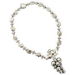 Georg Jensen Moonlight Grape necklace by Harald Nielsen No. 96B