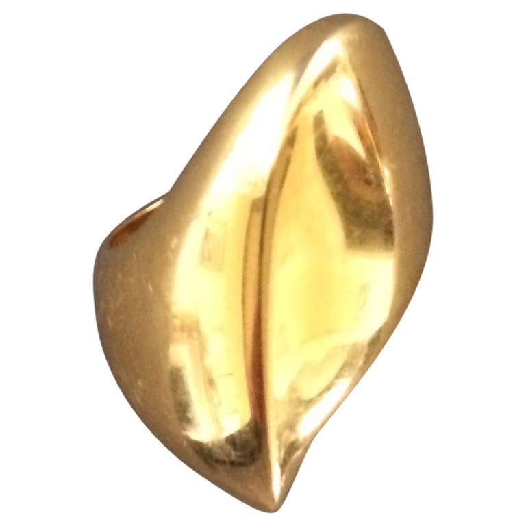 Georg Jensen 18K Ring No. 1091 by Nanna Ditzel Very Rare