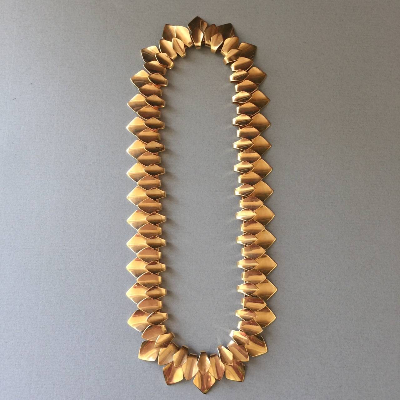 georg jensen gold necklace