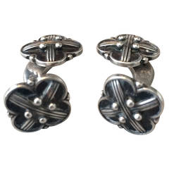 Georg Jensen Art Deco Sterling Silver Cufflinks No. 62B