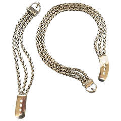 Hermes Necklace and Bracelet Ensemble