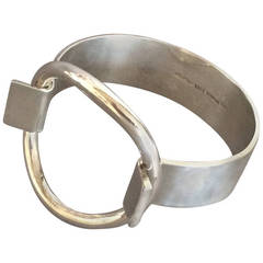 Hans Hansen Sterling Silver Ring Bracelet by Bent Gabrielsen