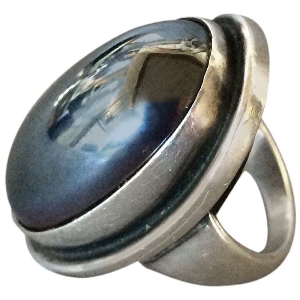 Georg Jensen Hematite Ring No. 46E