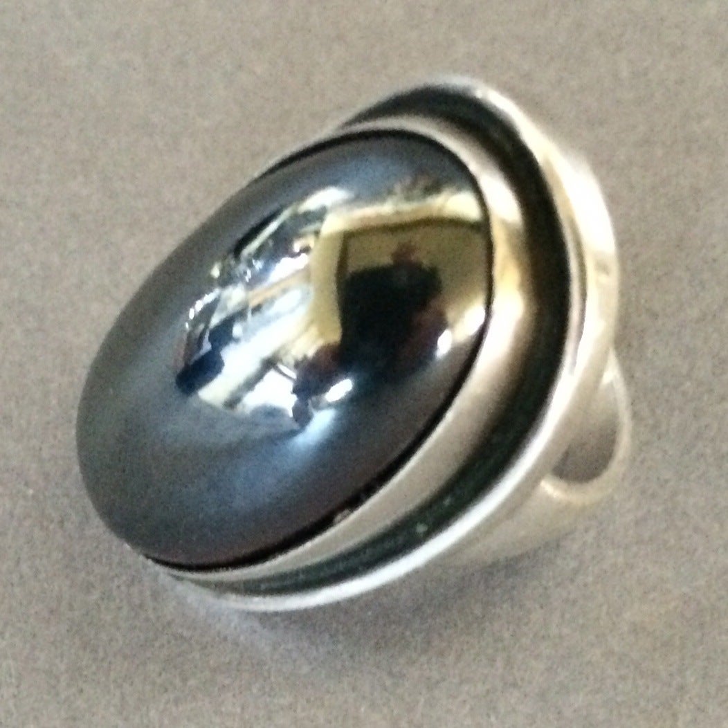 Georg Jensen Hematite Ring No. 46E