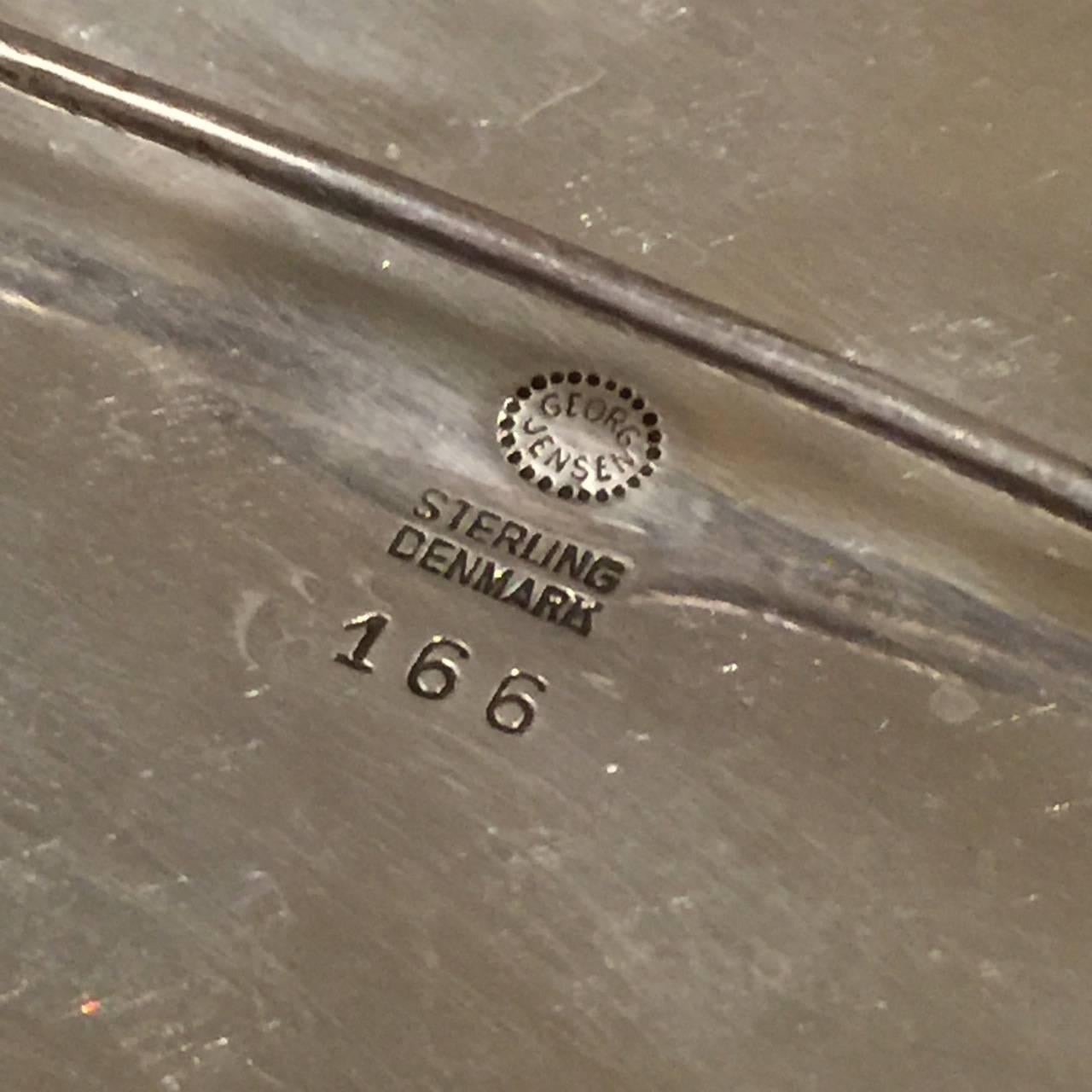 Georg Jensen Sterling Silver Eagle Brooch No. 166 For Sale at 1stDibs ...