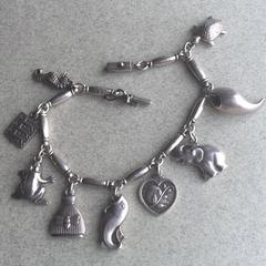 Georg Jensen Sterling Silver Charm Bracelet No. 43