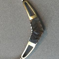 Roberto Laender Smoky Quartz Sterling Silver Gold Neckring