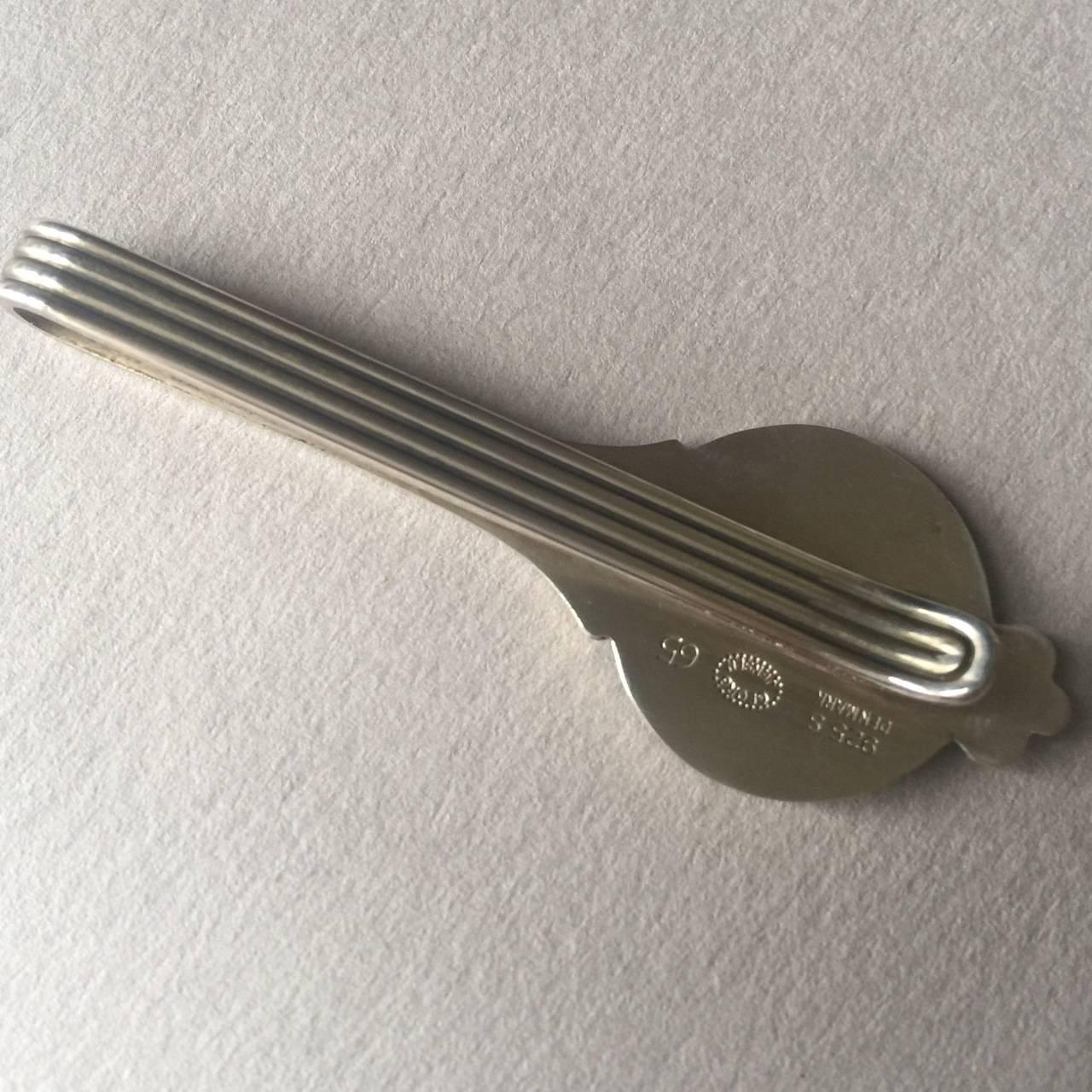 Georg Jensen Sterling Silver Tie Bar with Horse Head No. 65 by Arno Malinowski In Excellent Condition For Sale In San Francisco, CA