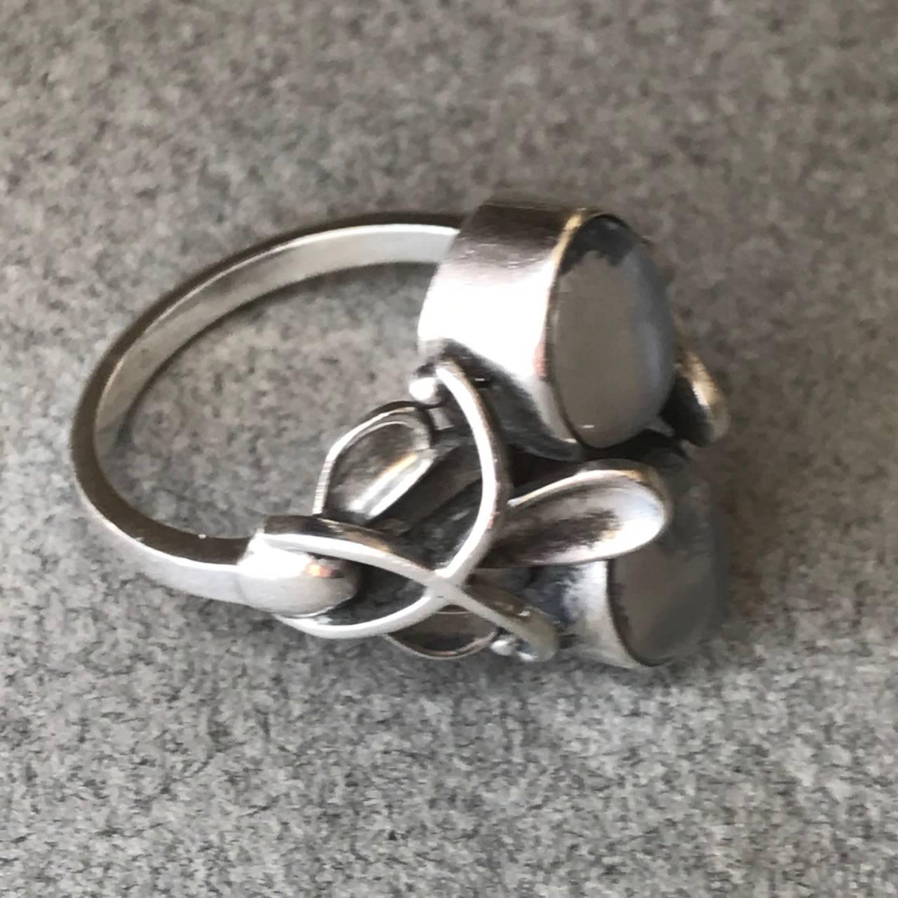 Georg Jensen Sterling Silver Ring No 48 With Moonstone By Henry Pilstrup.

Post 1945 production and made in Denmark. 

 

 

Designer:Henry Pilstrup 
Maker:Georg Jensen Design #:48 
Circa:POST 1945 
Dimensions: 0.78" x W 0.7" Size 7.5