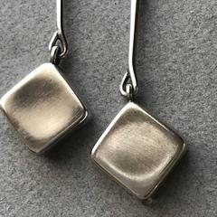 Georg Jensen Sterling Silver "Mod" Earrings by Astrid Fog No. 152