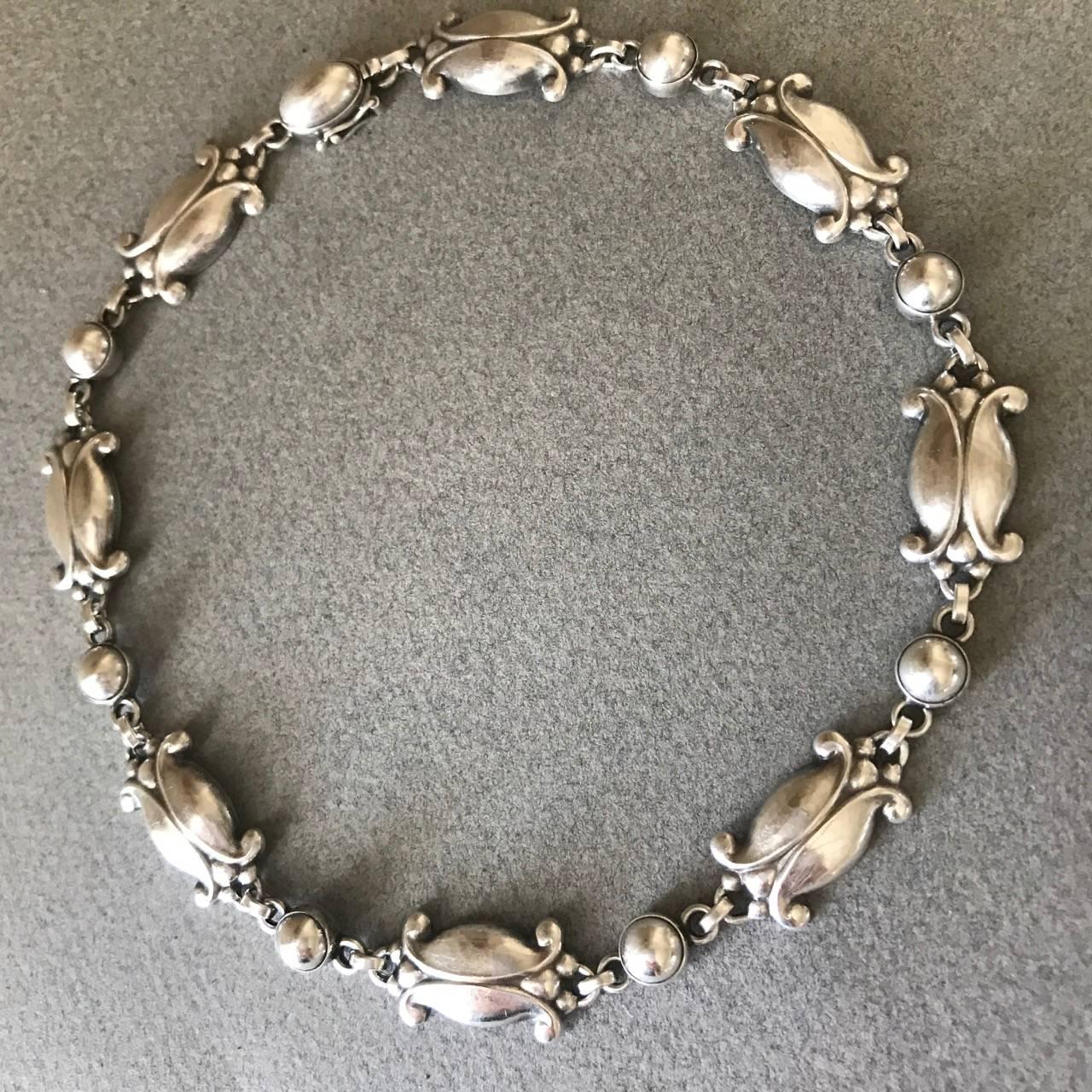 Georg Jensen Sterling SIlver Necklace, No. 15

This is a gorgeous example of a necklace that can be worn day or evening. Beautiful patina on the sterling silver. The links have visible hand hammering.

This design is in current production under the