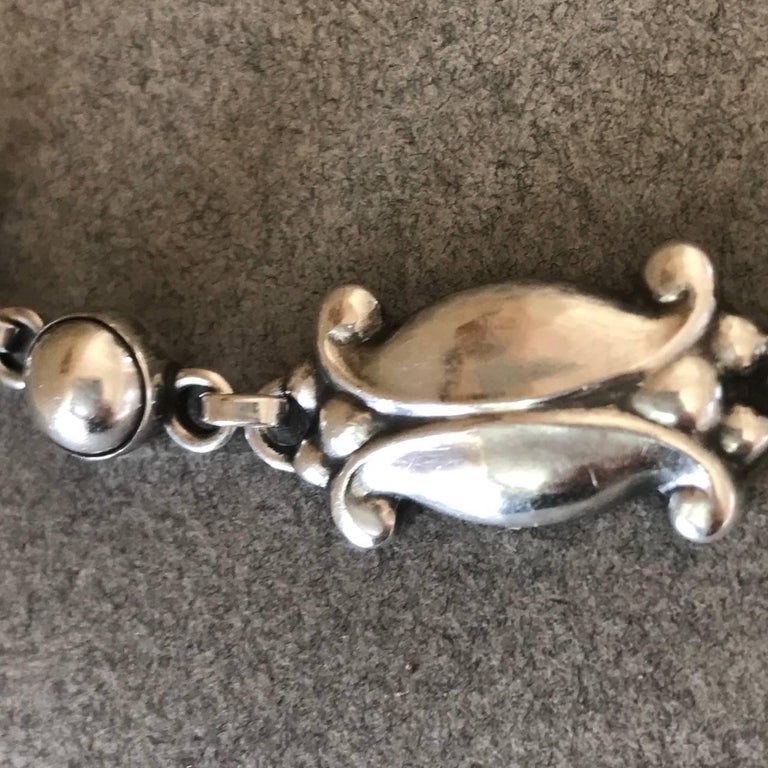 Georg Jensen Sterling Silver Necklace, No. 15 For Sale at 1stDibs