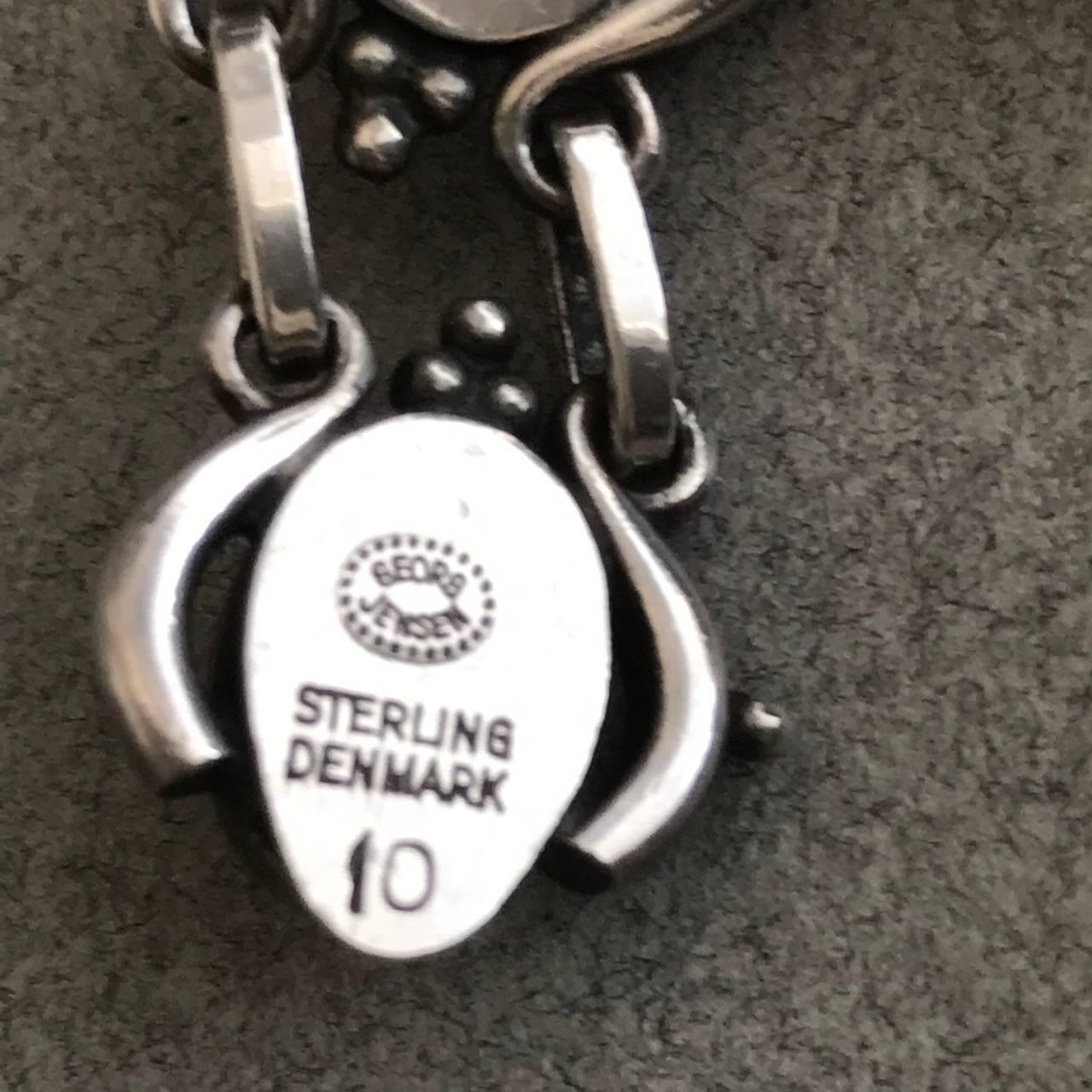 Georg Jensen Sterling Silver Bracelet No 10 with Moonstone 3