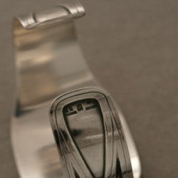 Modern Georg Jensen Cuff Style Bracelet, No. 55 by Harald Nielsen