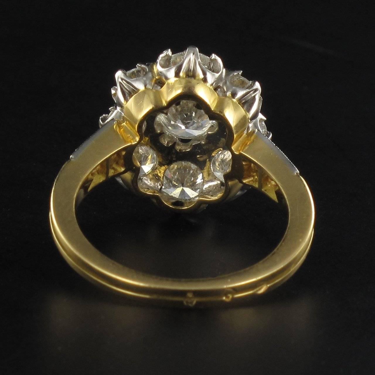New Diamond Platinum Gold Engagement Ring  2
