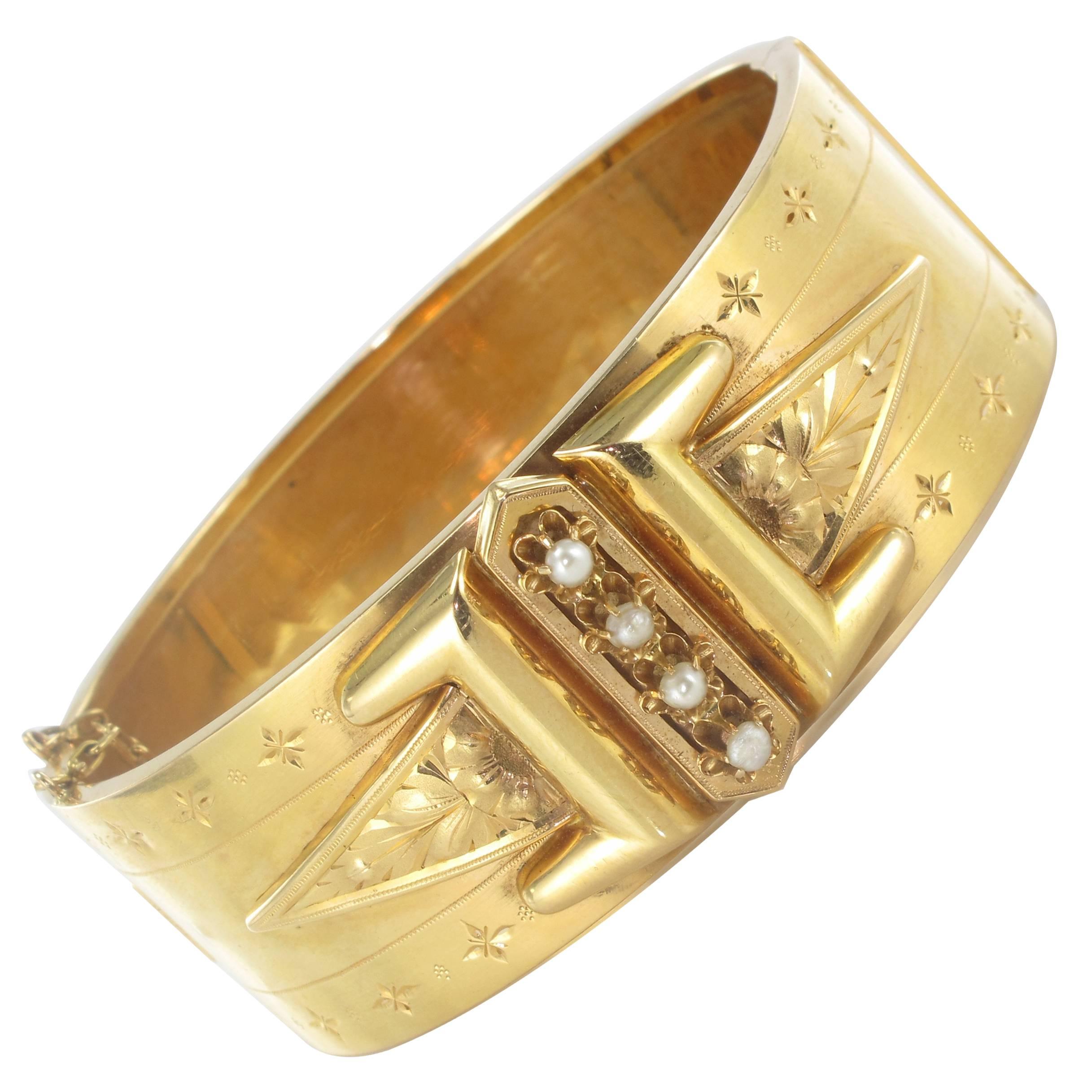 Pearl Gold Napoleon III Bracelet 