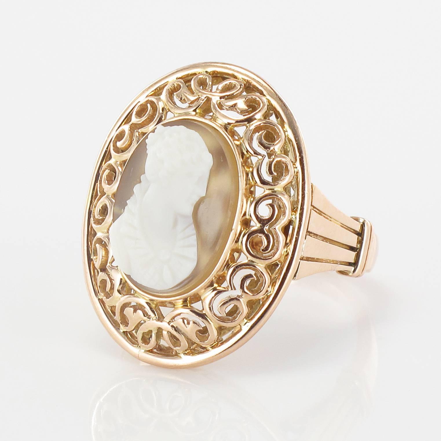 cameo ring gold