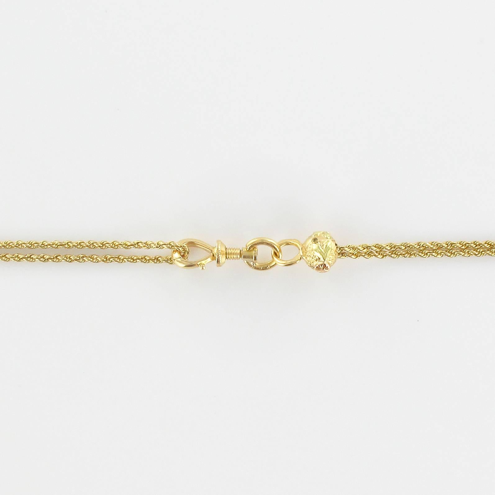 twisted link gold chain