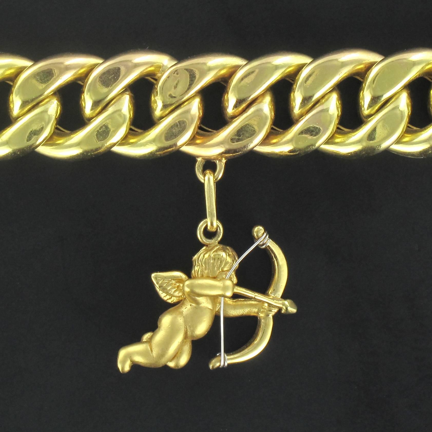 Women's Gold 5 Charm Bracelet