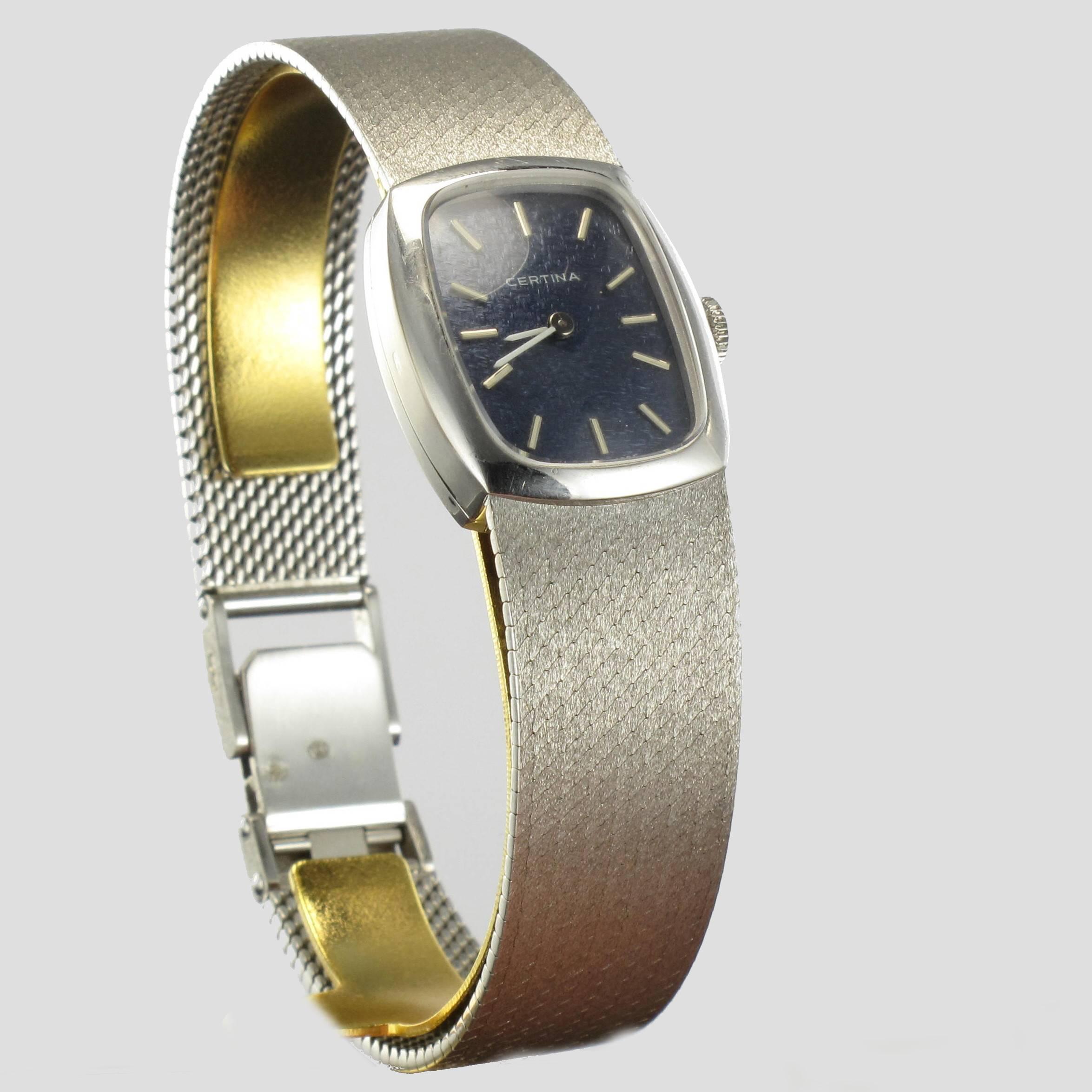 women's white gold watch