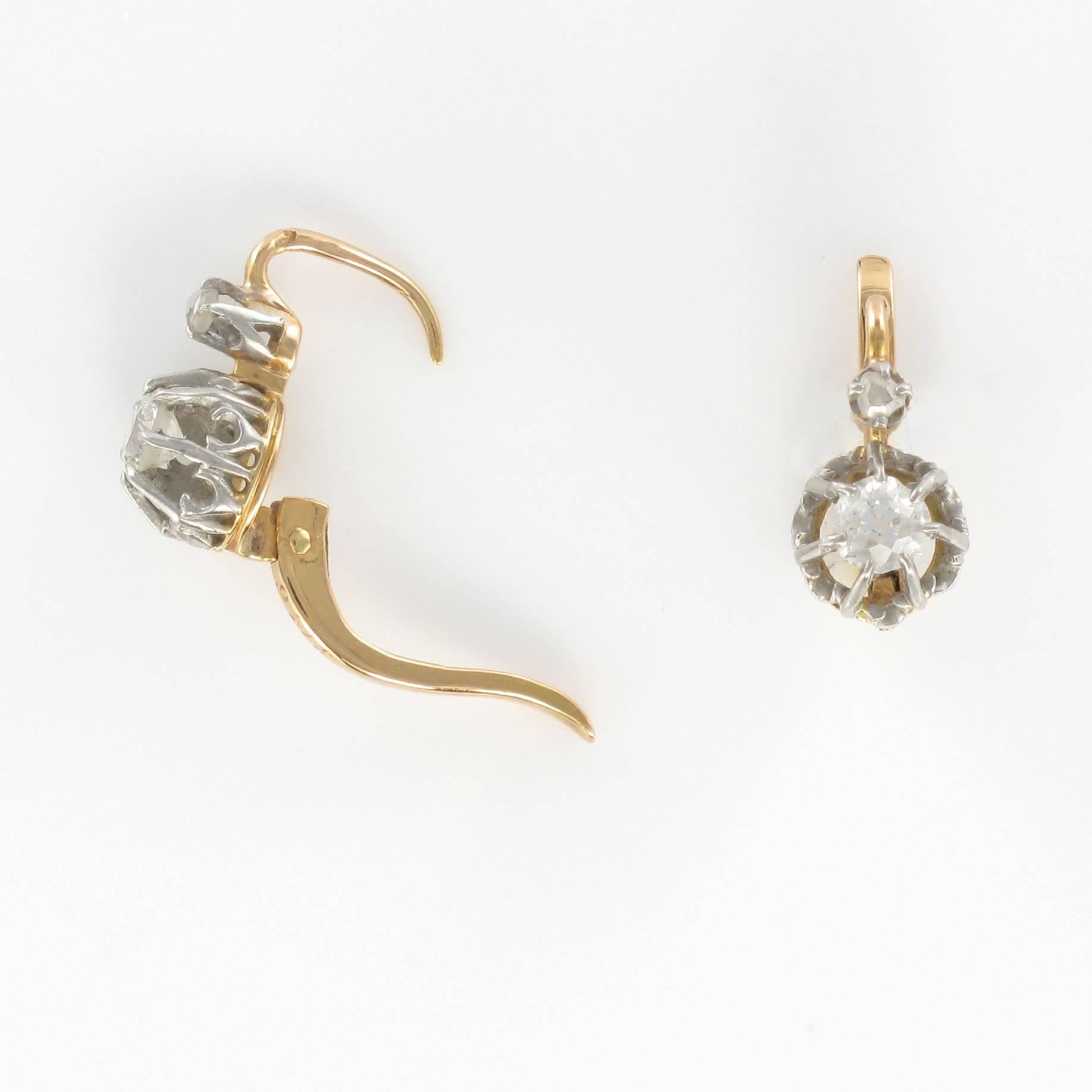 sleeper earrings gold at american swiss