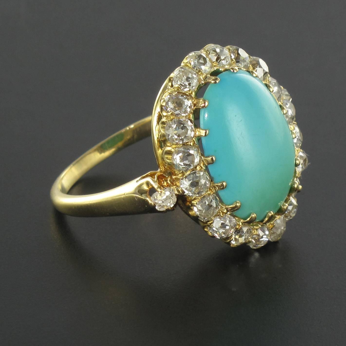 antique turquoise ring