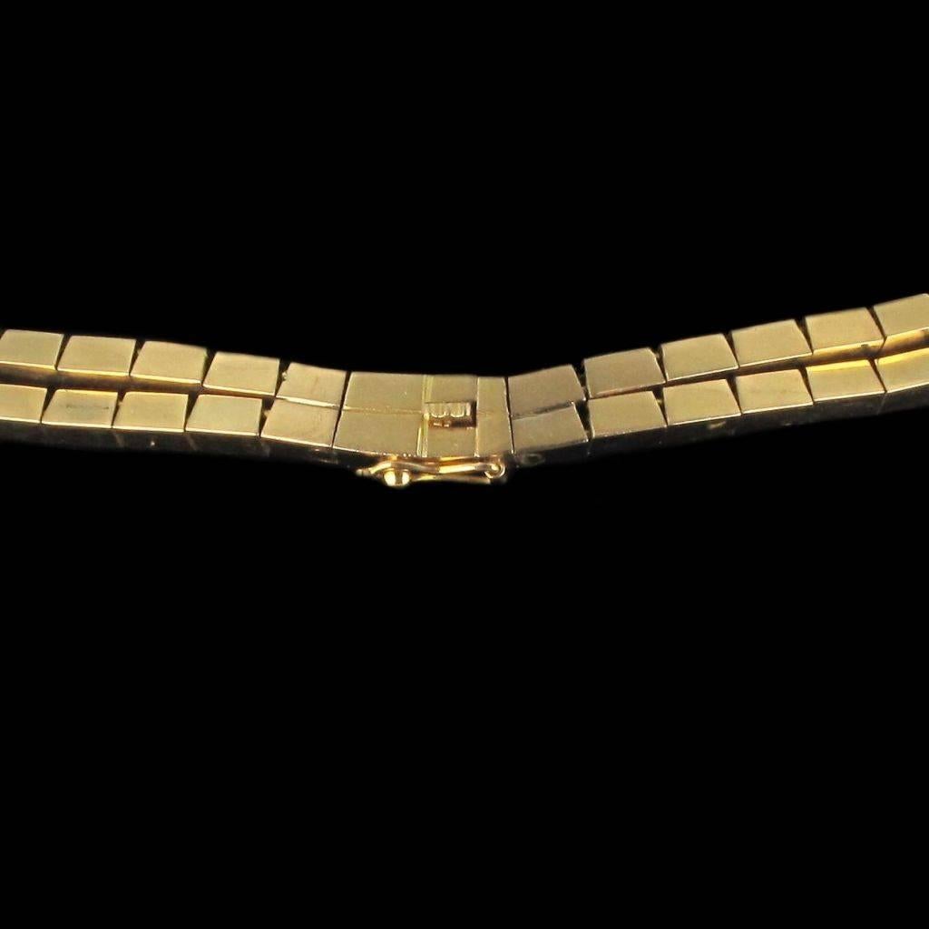 Women's 1940s Retro Gold Tank Necklace 