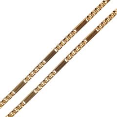 French Antique Rose Gold Chain Necklace