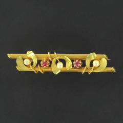 French 1900s Art Nouveau Barrette Brooch