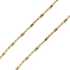 Antique French 19th Century 18 Carat Rose Gold Chain Necklace