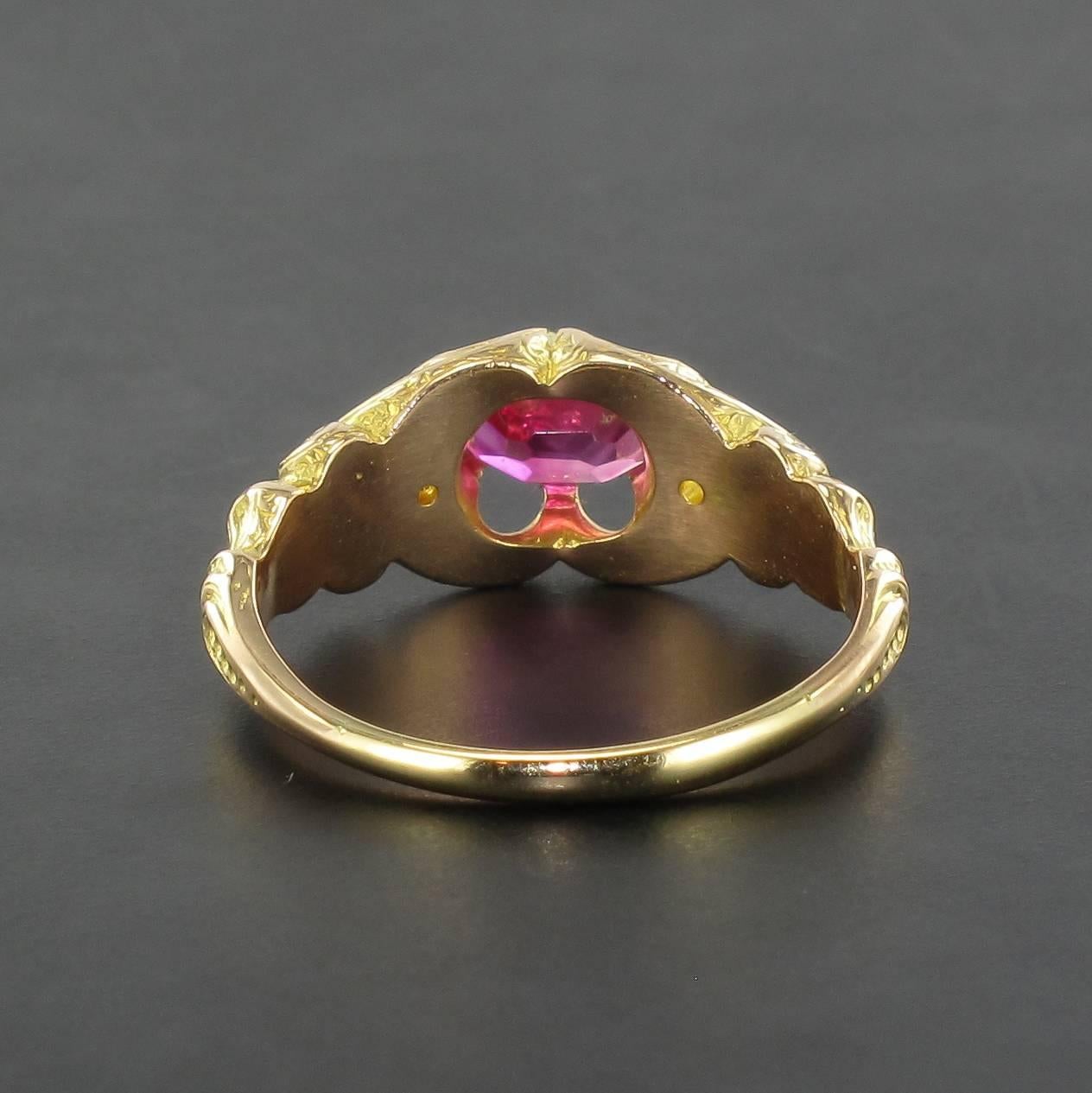 Women's 1900s Ruby Gold Ring