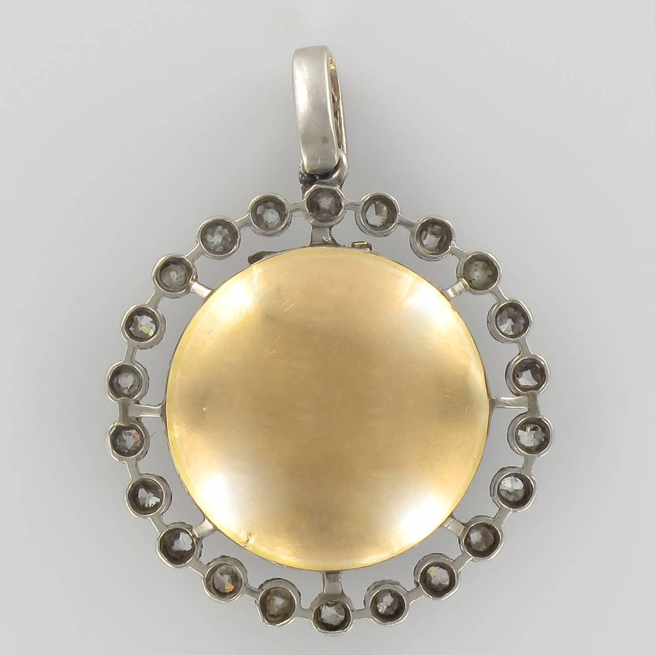 antique diamond locket