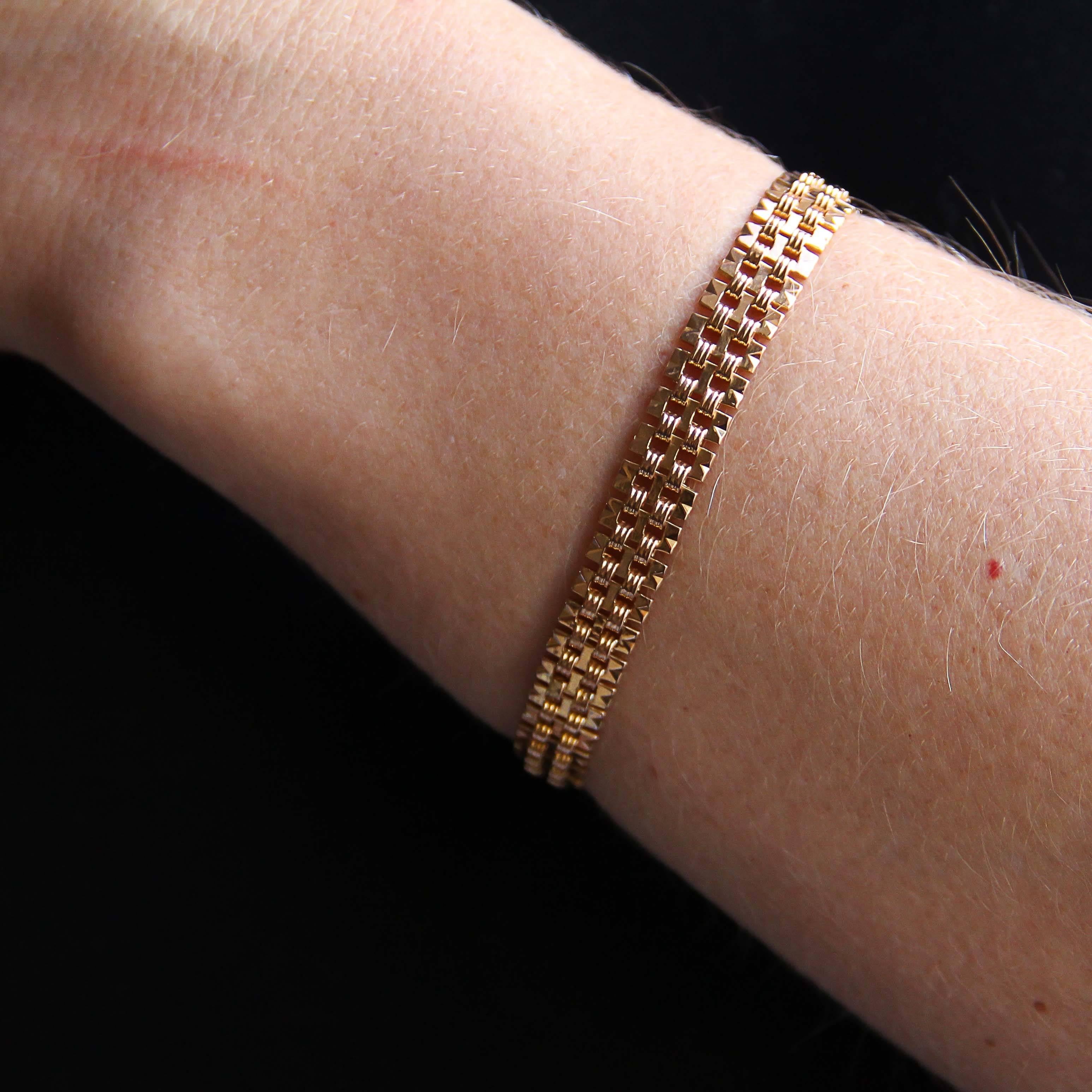 1960s gold charm bracelet