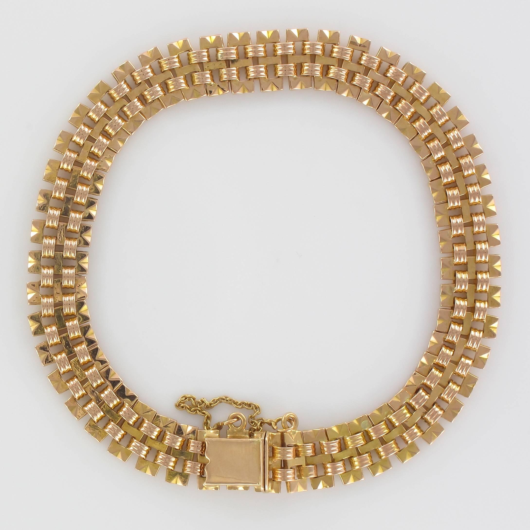 Women's 1960s Rose Gold Charm Bracelet