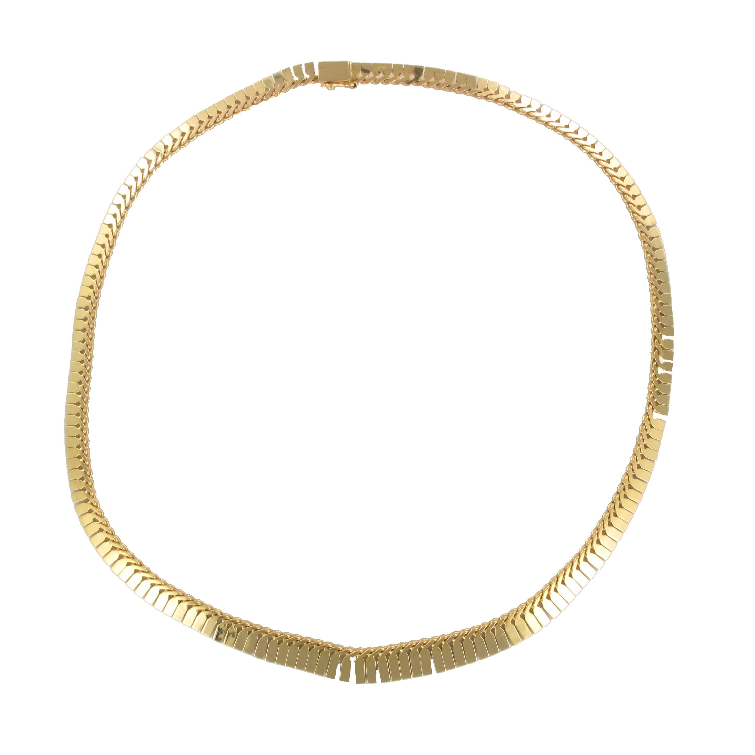 French 1960s Gold Necklace