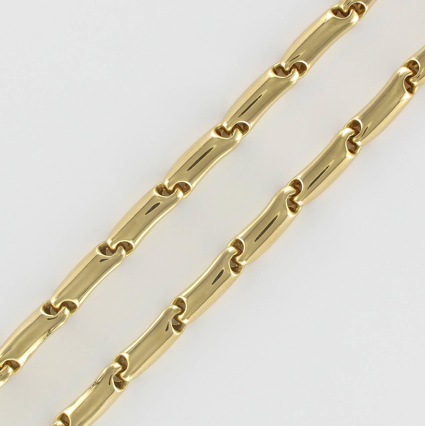 Collana grande A Link in oro giallo in vendita 5