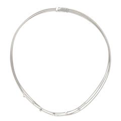 Marco Bicego White Gold and Diamond Necklace Goa Collection