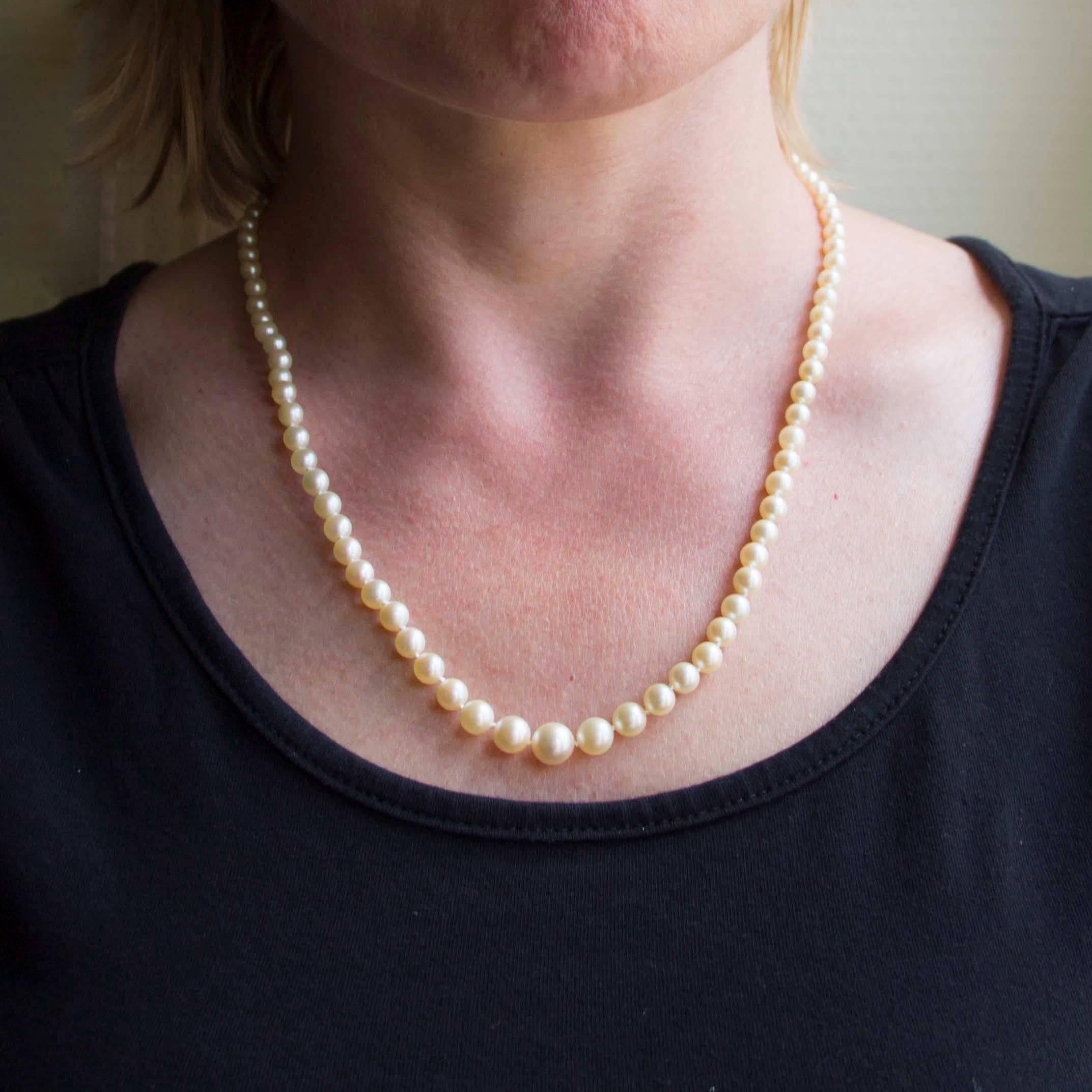 japanese cultured pearl necklace