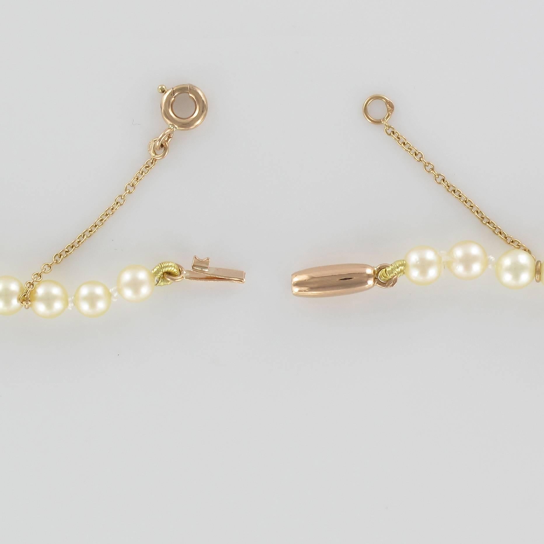 1950s mikimoto pearl necklace