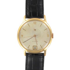 Lip Gelbgold Vintage manuelle Armbanduhr:: 1950er Jahre